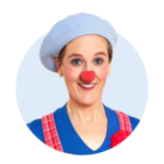 Betti Profilbild der ROTE NASEN-Clownin Betti.