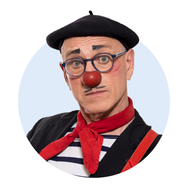 Profilbild von ROTE NASEN-Clown Édouard.