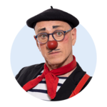 Édouard Profilbild von ROTE NASEN-Clown Édouard.