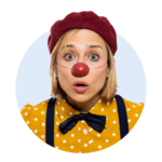 Erni Profilbild von ROTE NASEN-Clownin Erni.