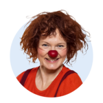 Gudrun Profilbild der ROTE NASEN-Clownin Gudrun.