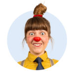 Toni Profilbild der ROTE NASEN-Clownin Toni.