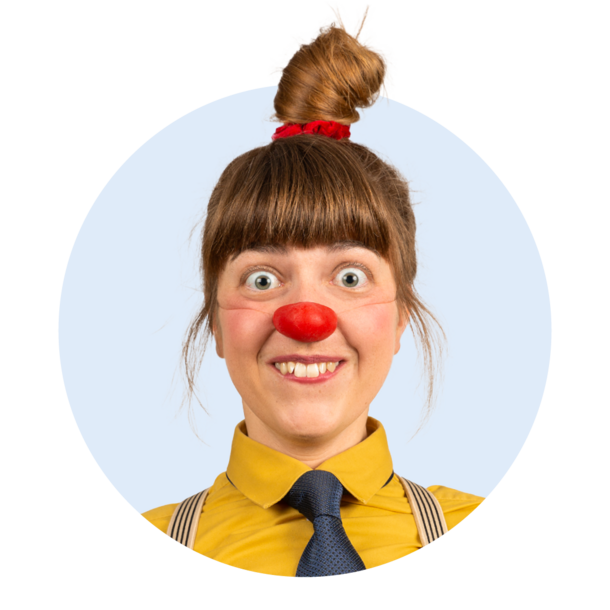 Profilbild der ROTE NASEN-Clownin Toni.