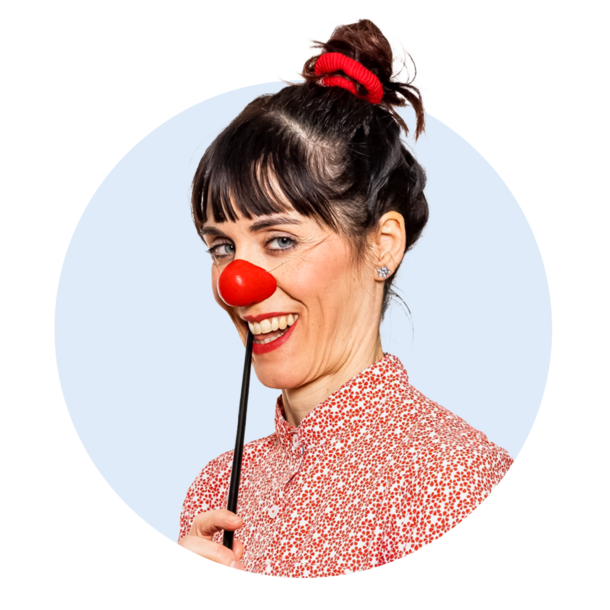 Profilbild der ROTE NASEN-Clownin Lucy.
