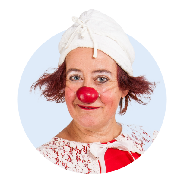 Profilbild der ROTE NASEN-Clownin Mimi.