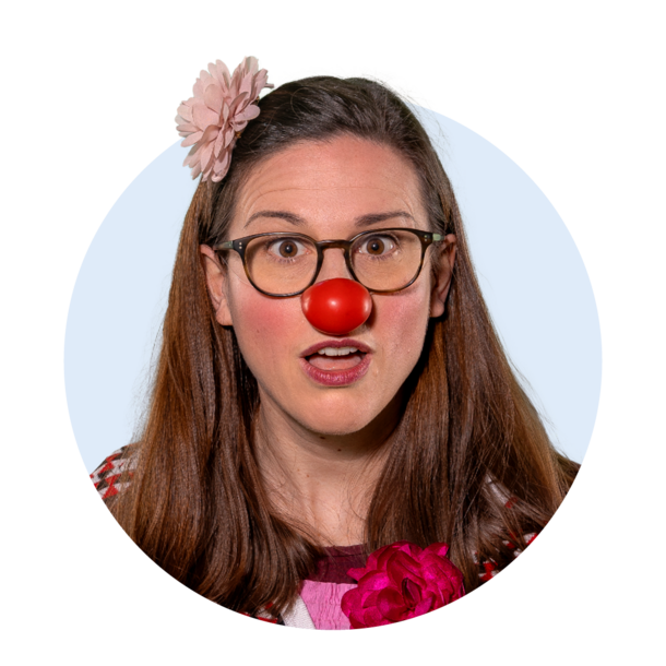 Neues Profilbild von ROTEN NASEN-Clownin Marie.