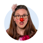 Neues Profilbild von ROTEN NASEN-Clownin Marie.