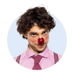 Egon Profilbild von ROTE NASEN-Clown Egon.