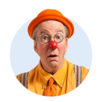 Norbert Profilbild von ROTE NASEN-Clown Norbert.