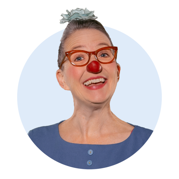 Profilbild der ROTE NASEN-Clownin Elvira.