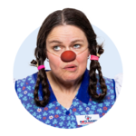ROTE NASEN-Clownin Berta.